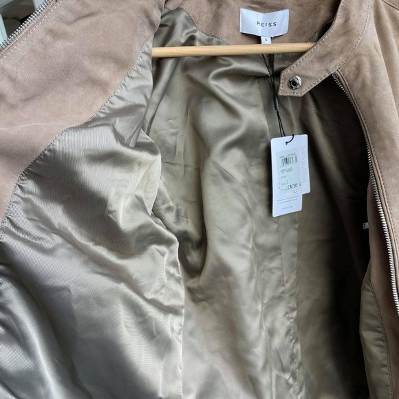 Reiss Suede Racer / Bomber Jacket - Picture 9 of 12